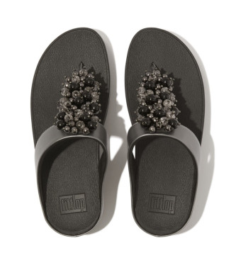 Fitflop Fino Bauble-Bead silver sandaler