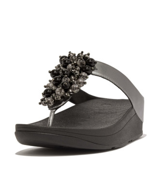 Fitflop Fino Bauble-Bead silver sandaler