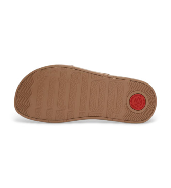 Fitflop Sandali Gen-FF Max Buckle Stripe-Webbing Two-Bar Slides beige