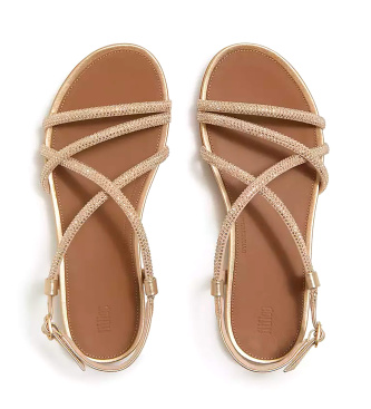 Fitflop Zlati sandali Gracie Crystal