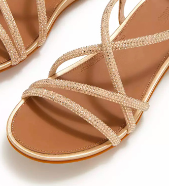 Fitflop Zlati sandali Gracie Crystal