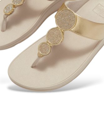 Fitflop Sandalias Halo Bead dorado