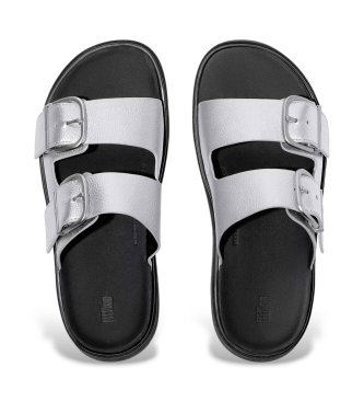 Fitflop Gen-FF Sandaler med spänne i silverfärgat läder