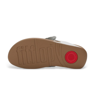 Fitflop Sandali bianchi Lulu con infradito e fiore 