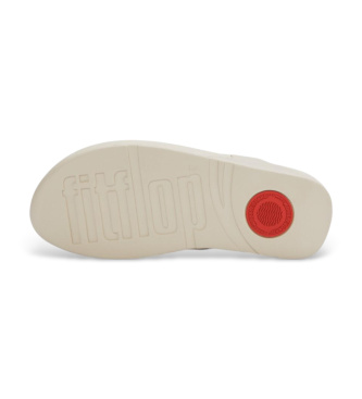 Fitflop Lulu Marbled-Stone Toe-Post Beige Sandals