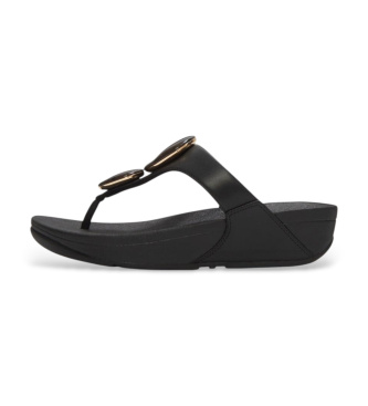 Fitflop Sandali Lulu con cinturino da dita in finta pietra effetto marmo, neri