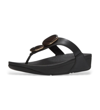 Fitflop Sandali Lulu con cinturino da dita in finta pietra effetto marmo, neri