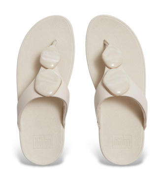 Fitflop Sandali Lulu beige con dita separate effetto marmorizzato