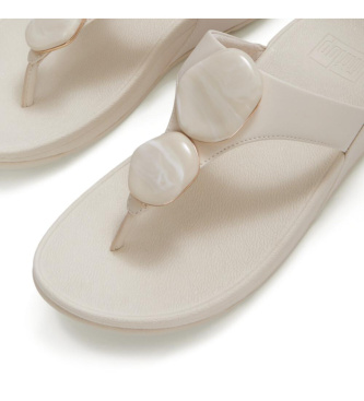 Fitflop Sandali Lulu beige con dita separate effetto marmorizzato