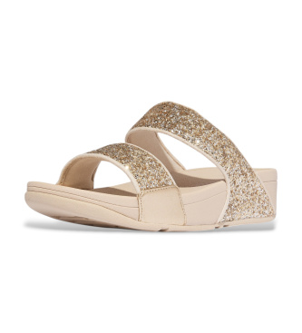 Fitflop Lulu Multi-Tonal Glitter Gold Sandals