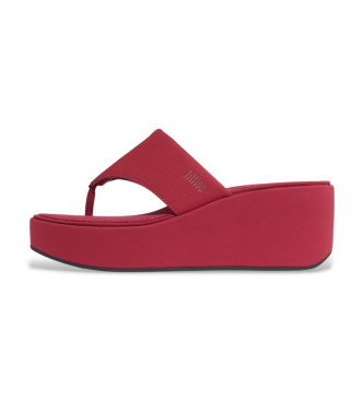 Fitflop Platfforms Wedge Toe-Post-sandaler r�d