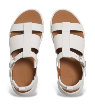 Fitflop Sandali da pescatore F-Mode in pelle bianca