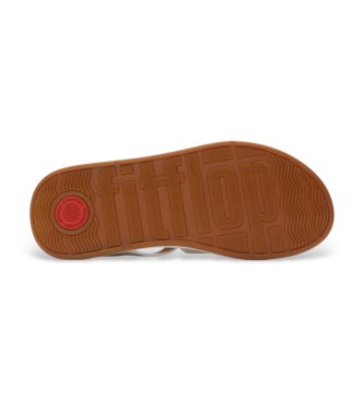 Fitflop Sandali da pescatore F-Mode in pelle bianca