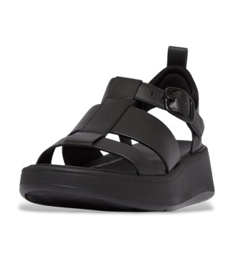 Fitflop L�dersandaler F-Mode Fisherman svart