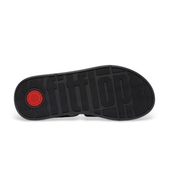 Fitflop L�dersandaler F-Mode Fisherman svart
