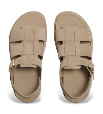 Fitflop Gen Fisherman bruin leren sandalen