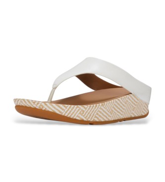 Fitflop Usnjene sandale Lulu Lux Graphic bele barve