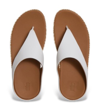 Fitflop Usnjene sandale Lulu Lux Graphic bele barve