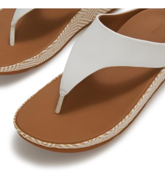 Fitflop Usnjene sandale Lulu Lux Graphic bele barve