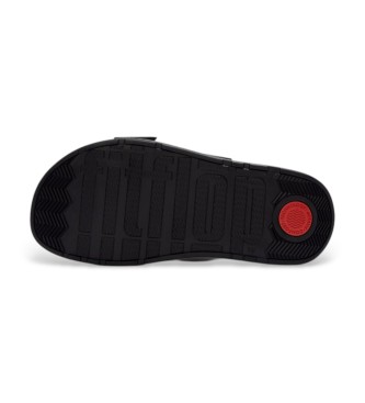 Fitflop Sandali Gen-FF Max Buckle Stripe-Webbing Two-Bar con cinturino, colore nero