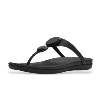 Fitflop Sandales Solay Glossy-Disc Toe noir