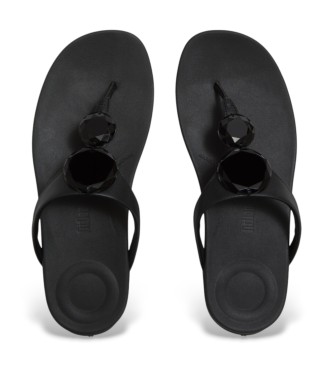 Fitflop Sandales Solay Glossy-Disc Toe noir