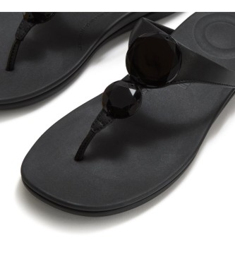 Fitflop Sandales Solay Glossy-Disc Toe noir