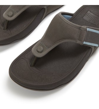 Fitflop Sandali Trakk zelenkasto sive barve