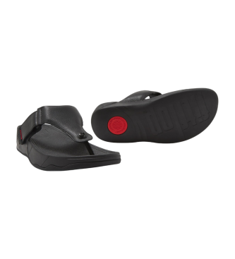 Fitflop Usnjeni sandali Trakk Ii black