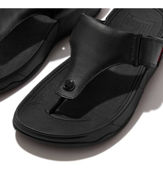 Fitflop Usnjeni sandali Trakk Ii black