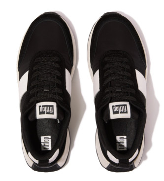 Fitflop F-Mode Flow Leather Sneakers black