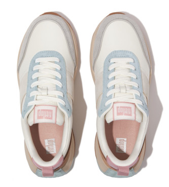 Fitflop F-Mode Flow Leather Sneakers white