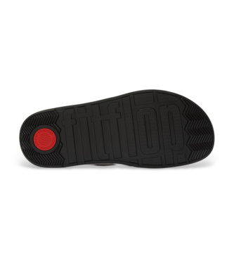 Fitflop Sandalen van Leer Gesp Gen-FF zwart