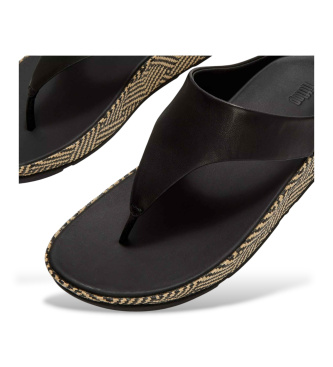 Fitflop Sandalias de Piel Lulu Lux Graphic negro