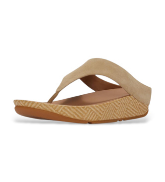 Fitflop Leather Sandals Lulu Graphic brown