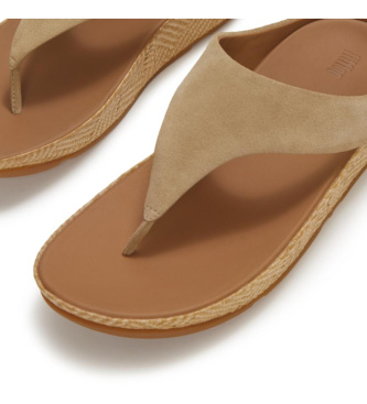 Fitflop Leather Sandals Lulu Graphic brown