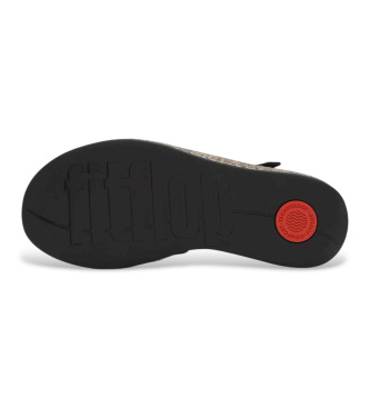 Fitflop Sandalias de Piel Fisherman negro