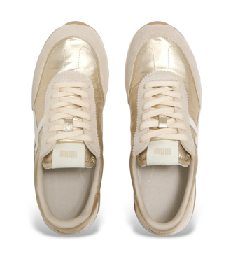 Fitflop Retro Q beige trainers