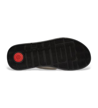 Fitflop Skórzane sandały F-Mode w kolorze beżowym