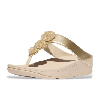 Fitflop Sandały Fino Beadie beżowy, złoty