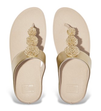 Fitflop Sandały Fino Beadie beżowy, złoty