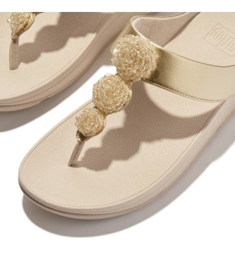 Fitflop Sandały Fino Beadie beżowy, złoty