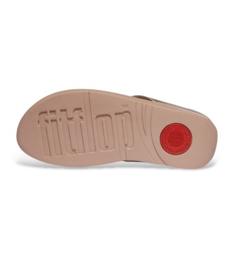 Fitflop Beżowe sandały Fino Crystal