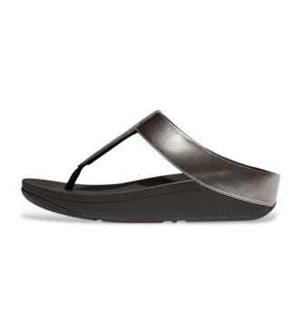 Fitflop Fino Glitterdust sandały czarny, srebrny