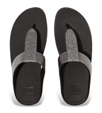 Fitflop Fino Glitterdust sandały czarny, srebrny