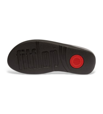 Fitflop Fino Glitterdust sandały czarny, srebrny
