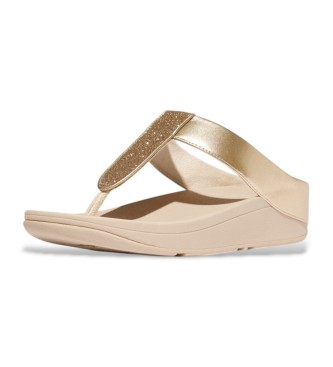 Fitflop Sandały Fino Glitterdust beżowy, złoty