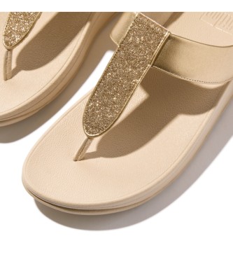 Fitflop Sandały Fino Glitterdust beżowy, złoty