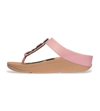 Fitflop Braune Fino-Ledersandalen