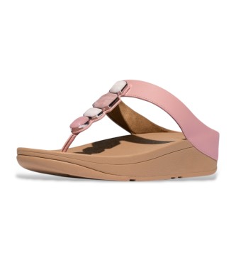 Fitflop Braune Fino-Ledersandalen